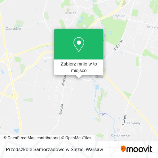 Mapa Przedszkole Samorządowe w Ślęzie