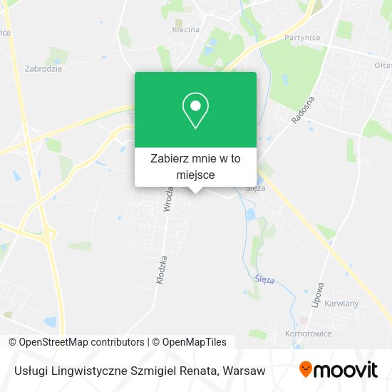 Mapa Usługi Lingwistyczne Szmigiel Renata