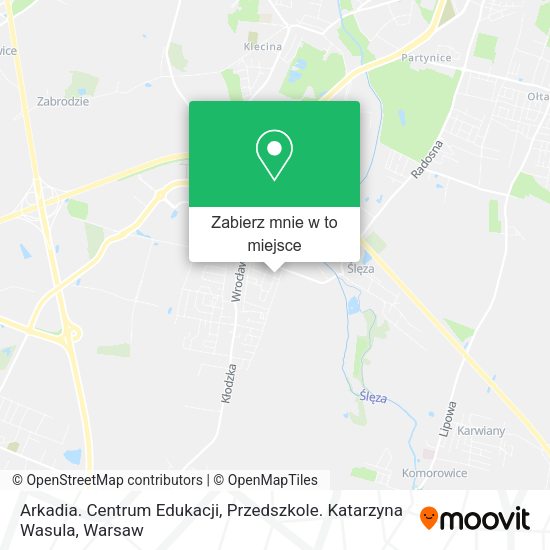 Mapa Arkadia. Centrum Edukacji, Przedszkole. Katarzyna Wasula