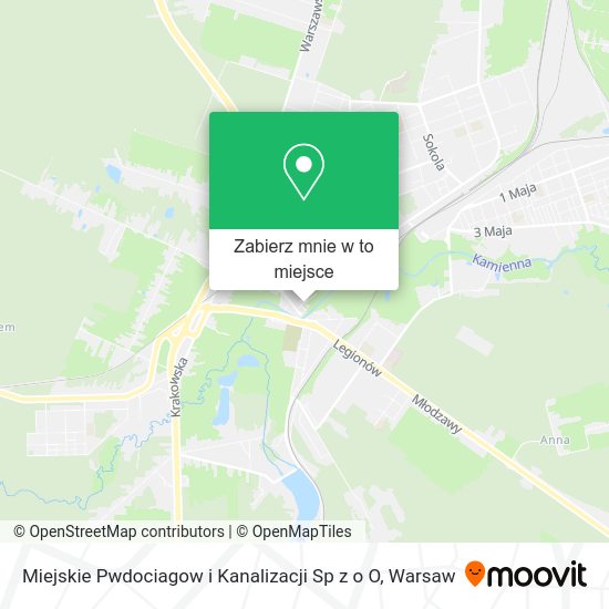 Mapa Miejskie Pwdociagow i Kanalizacji Sp z o O