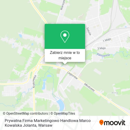 Mapa Prywatna Firma Marketingowo Handlowa Marco Kowalska Jolanta