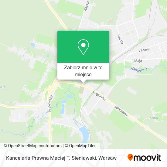 Mapa Kancelaria Prawna Maciej T. Sieniawski