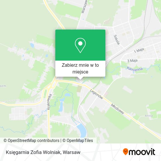 Mapa Księgarnia Zofia Wolniak