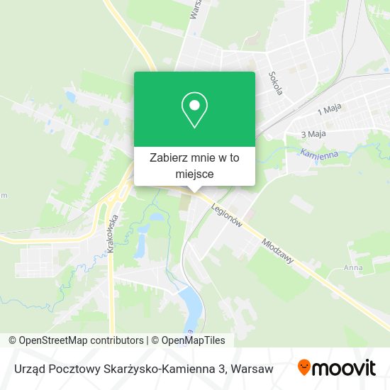 Mapa Urząd Pocztowy Skarżysko-Kamienna 3