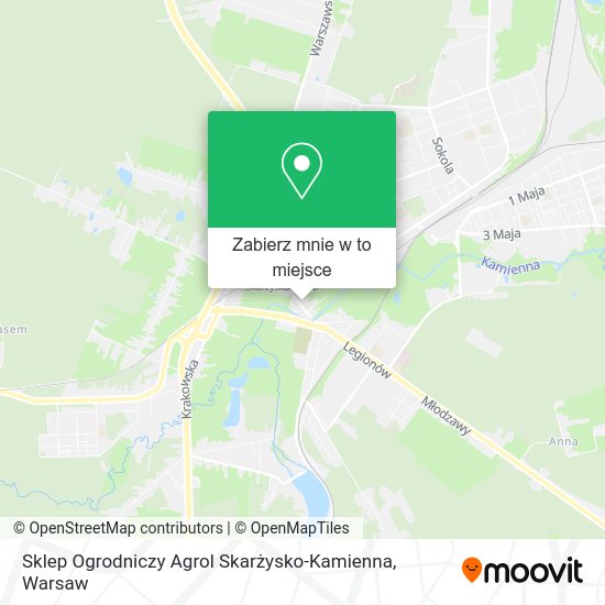 Mapa Sklep Ogrodniczy Agrol Skarżysko-Kamienna