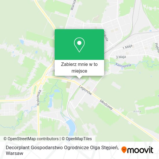 Mapa Decorplant Gospodarstwo Ogrodnicze Olga Stępień