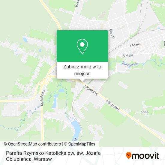 Mapa Parafia Rzymsko-Katolicka pw. św. Józefa Oblubieńca