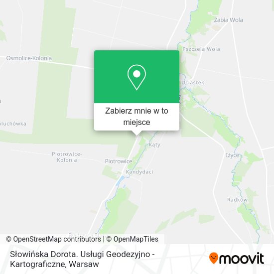 Mapa Słowińska Dorota. Usługi Geodezyjno - Kartograficzne