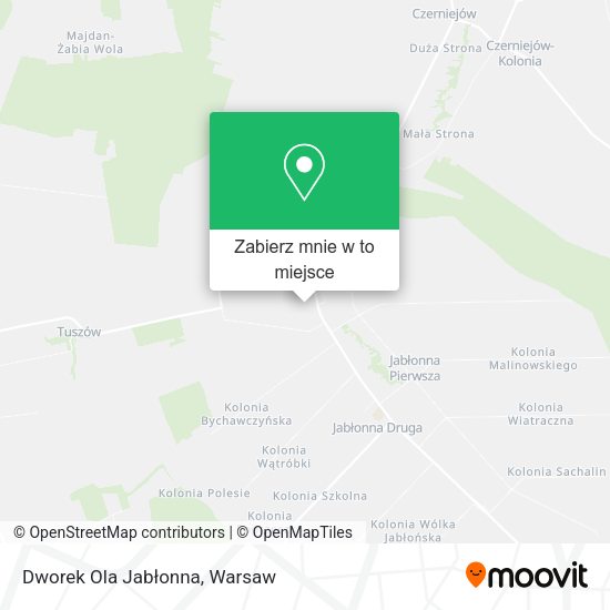 Mapa Dworek Ola Jabłonna