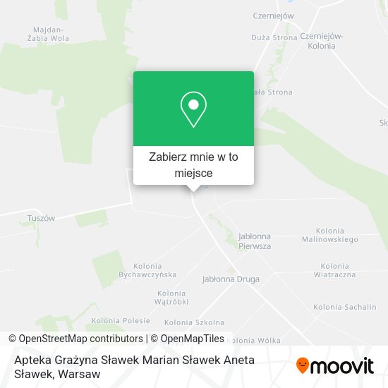 Mapa Apteka Grażyna Sławek Marian Sławek Aneta Sławek