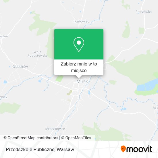 Mapa Przedszkole Publiczne