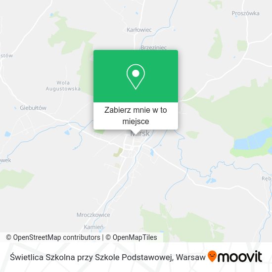 Mapa Świetlica Szkolna przy Szkole Podstawowej