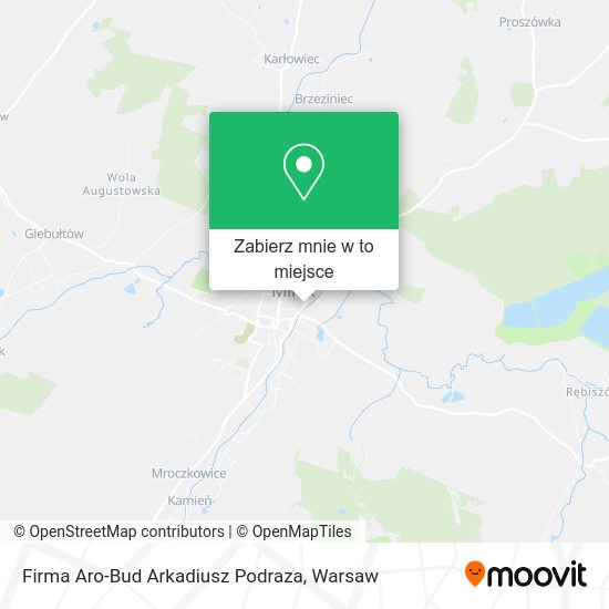 Mapa Firma Aro-Bud Arkadiusz Podraza