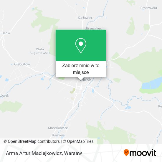 Mapa Arma Artur Maciejkowicz