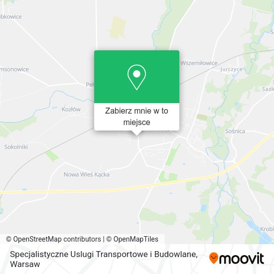 Mapa Specjalistyczne Uslugi Transportowe i Budowlane