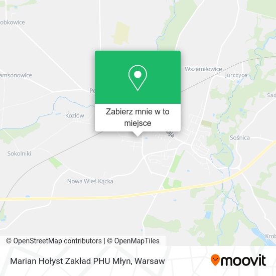 Mapa Marian Hołyst Zakład PHU Młyn