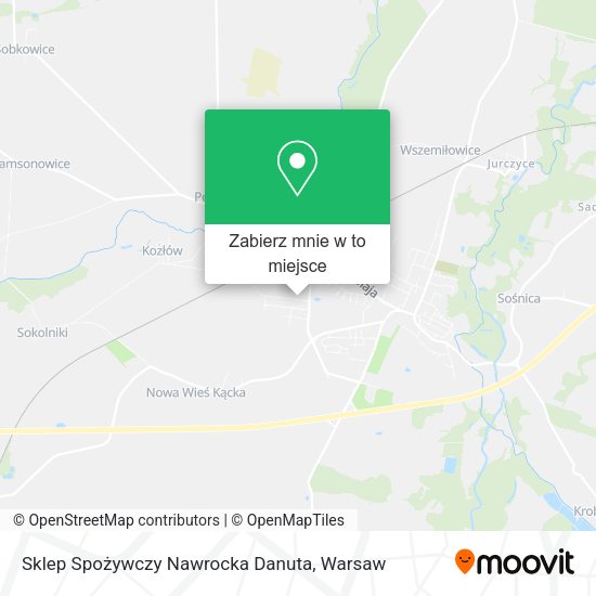 Mapa Sklep Spożywczy Nawrocka Danuta