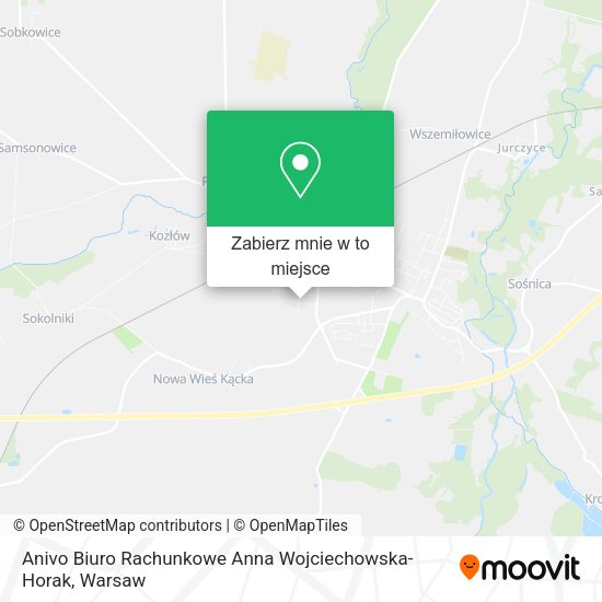 Mapa Anivo Biuro Rachunkowe Anna Wojciechowska-Horak