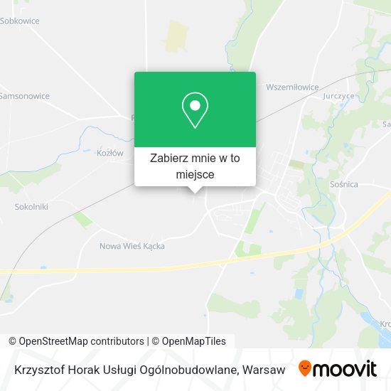 Mapa Krzysztof Horak Usługi Ogólnobudowlane