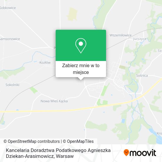 Mapa Kancelaria Doradztwa Podatkowego Agnieszka Dziekan-Arasimowicz