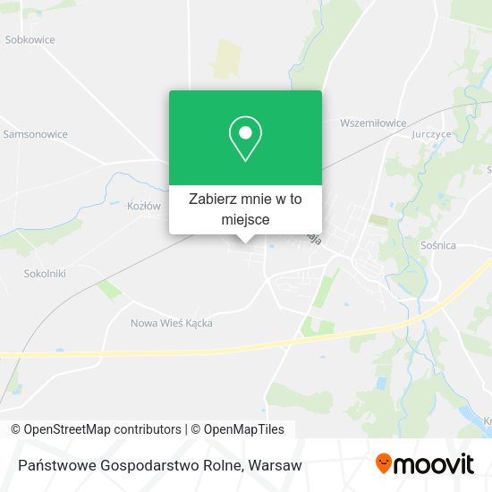 Mapa Państwowe Gospodarstwo Rolne