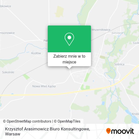 Mapa Krzysztof Arasimowicz Biuro Konsultingowe