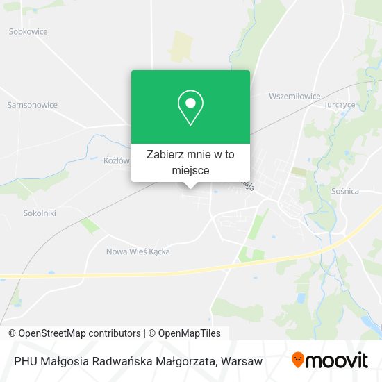 Mapa PHU Małgosia Radwańska Małgorzata