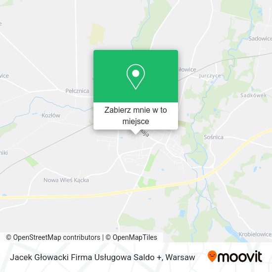 Mapa Jacek Głowacki Firma Usługowa Saldo +