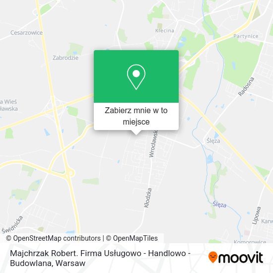 Mapa Majchrzak Robert. Firma Usługowo - Handlowo - Budowlana