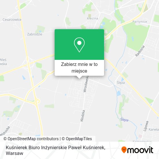 Mapa Kuśnierek Biuro Inżynierskie Paweł Kuśnierek