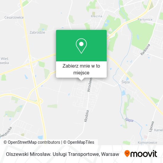 Mapa Olszewski Mirosław. Usługi Transportowe