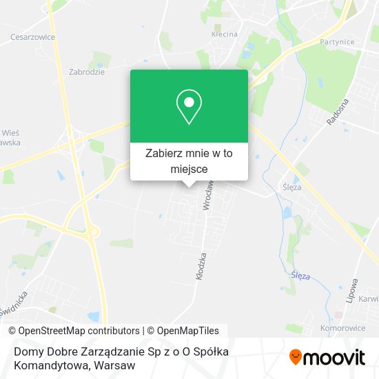 Mapa Domy Dobre Zarządzanie Sp z o O Spółka Komandytowa