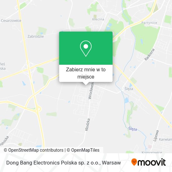 Mapa Dong Bang Electronics Polska sp. z o.o.