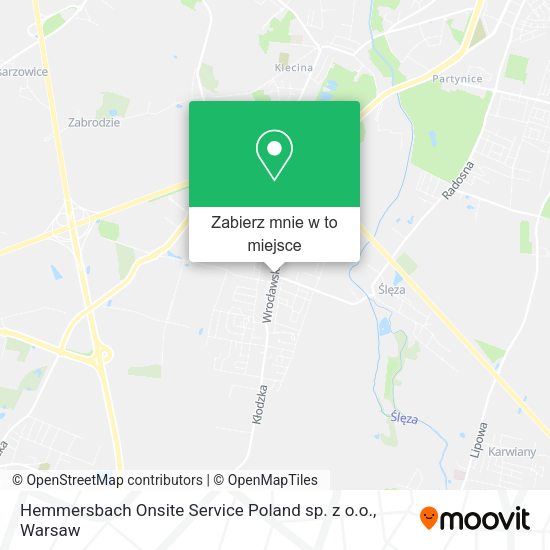 Mapa Hemmersbach Onsite Service Poland sp. z o.o.