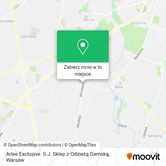 Mapa Arlee Exclusive. S.J. Sklep z Odzieżą Damską