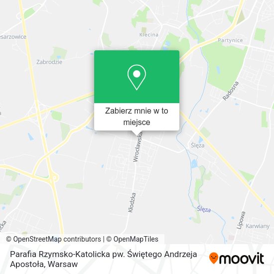 Mapa Parafia Rzymsko-Katolicka pw. Świętego Andrzeja Apostoła