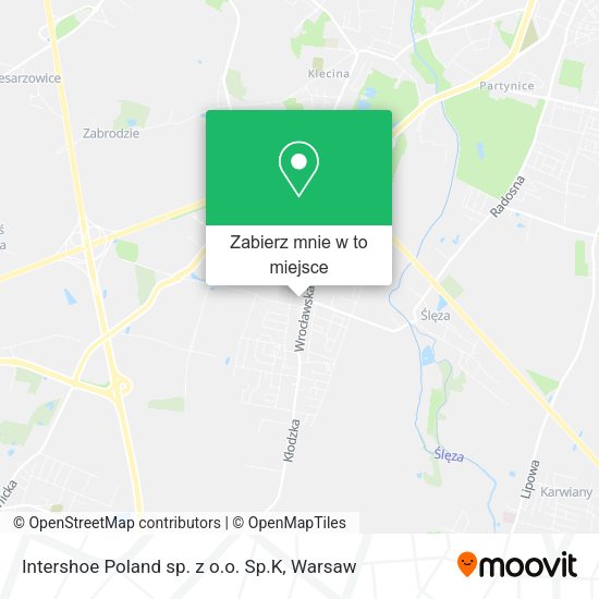 Mapa Intershoe Poland sp. z o.o. Sp.K