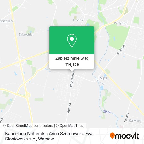 Mapa Kancelaria Notarialna Anna Szumowska Ewa Słoniowska s.c.