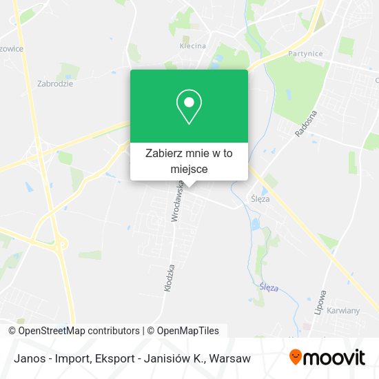 Mapa Janos - Import, Eksport - Janisiów K.