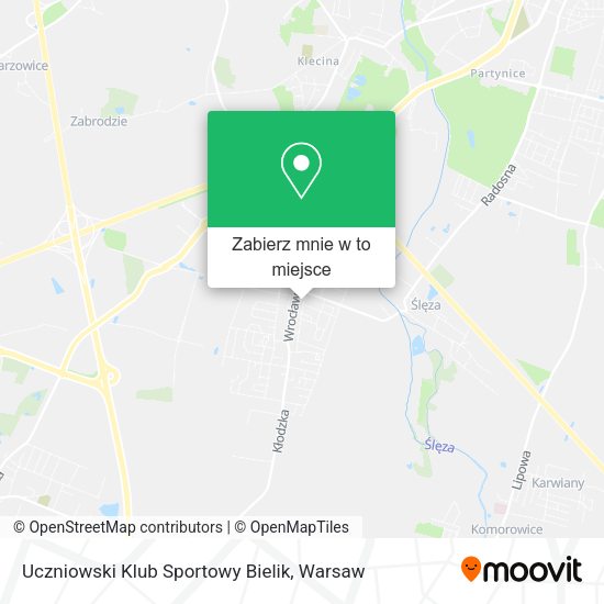 Mapa Uczniowski Klub Sportowy Bielik