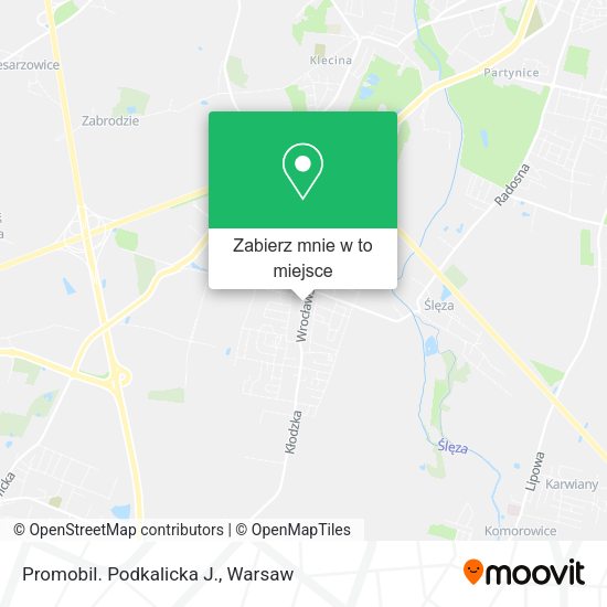 Mapa Promobil. Podkalicka J.