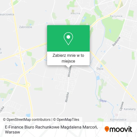 Mapa E-Finance Biuro Rachunkowe Magdalena Marcoń