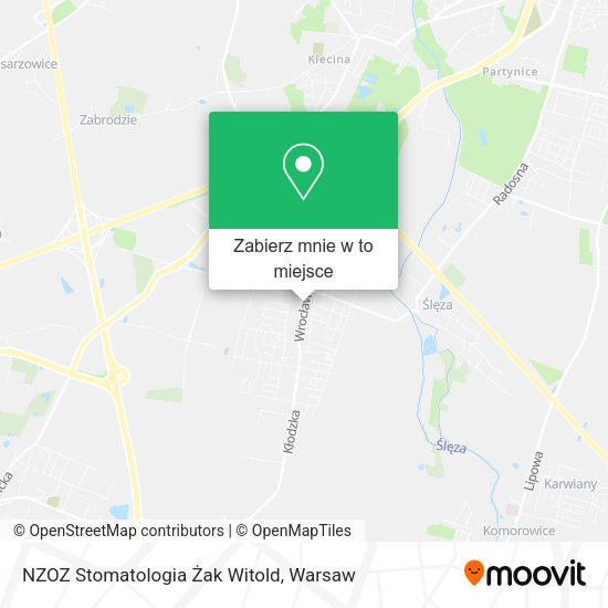 Mapa NZOZ Stomatologia Żak Witold