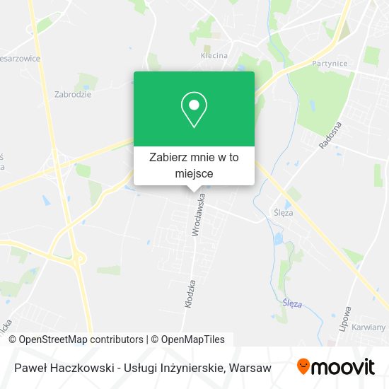 Mapa Paweł Haczkowski - Usługi Inżynierskie