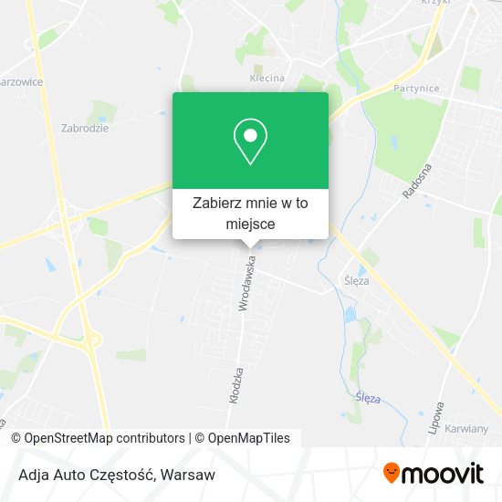 Mapa Adja Auto Częstość