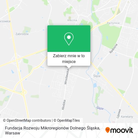 Mapa Fundacja Rozwoju Mikroregionów Dolnego Śląska