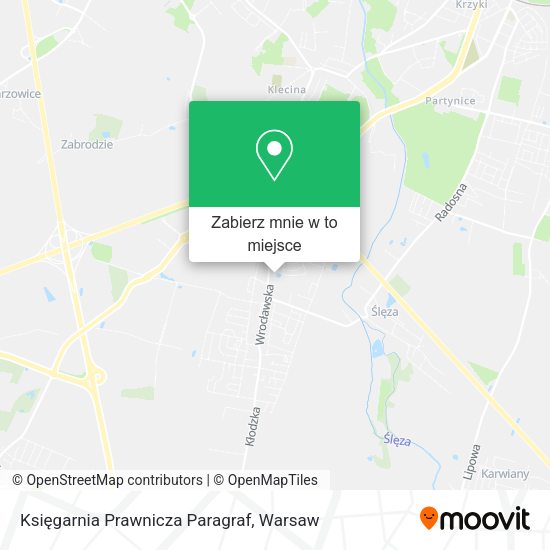 Mapa Księgarnia Prawnicza Paragraf