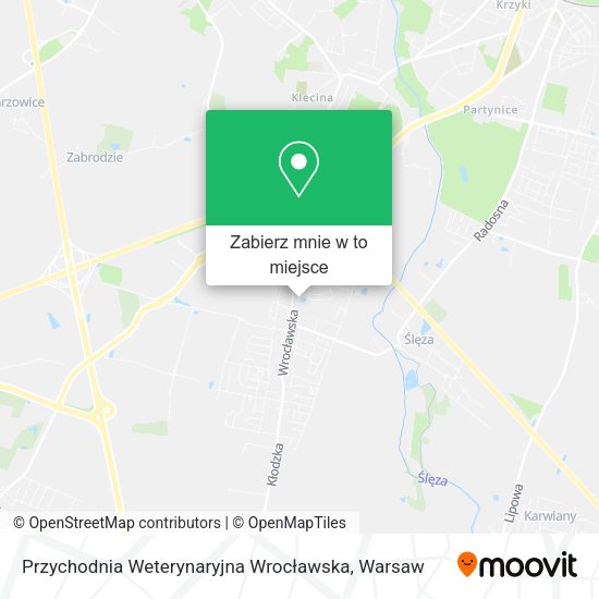 Mapa Przychodnia Weterynaryjna Wrocławska