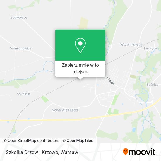 Mapa Szkolka Drzew i Krzewo