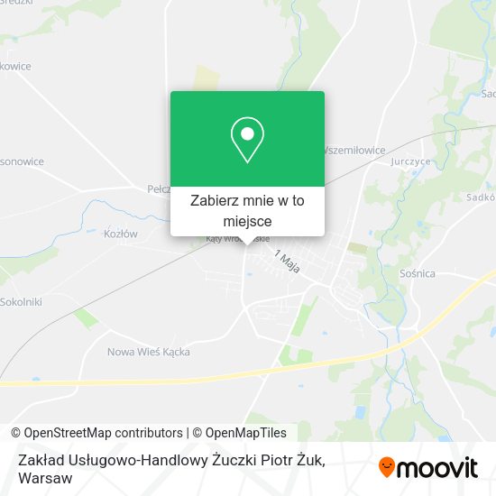 Mapa Zakład Usługowo-Handlowy Żuczki Piotr Żuk